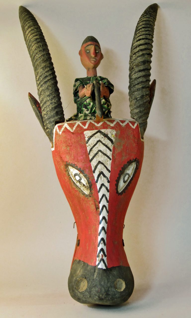Sogo Bo rod puppet head from Mali