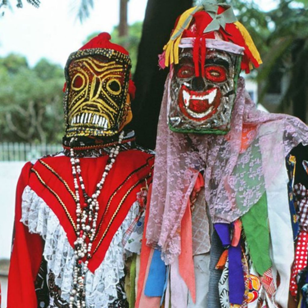 4 Jamaican Jonkonnu dancers – Masks of the World