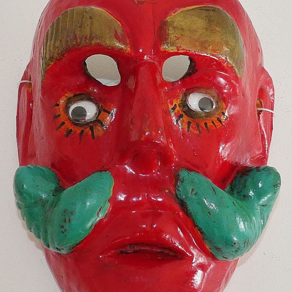 Repainted Guatemalan mask Masks of the World